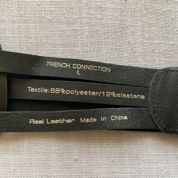 Black Leather Wide Adjustable Boho Rare Belt Size L main image 11